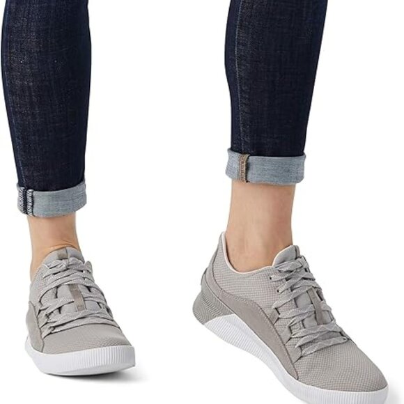 Sorel Out 'N About Plus Waterproof Suede Sneakers, Dove Size 8 - Picture 6 of 11
